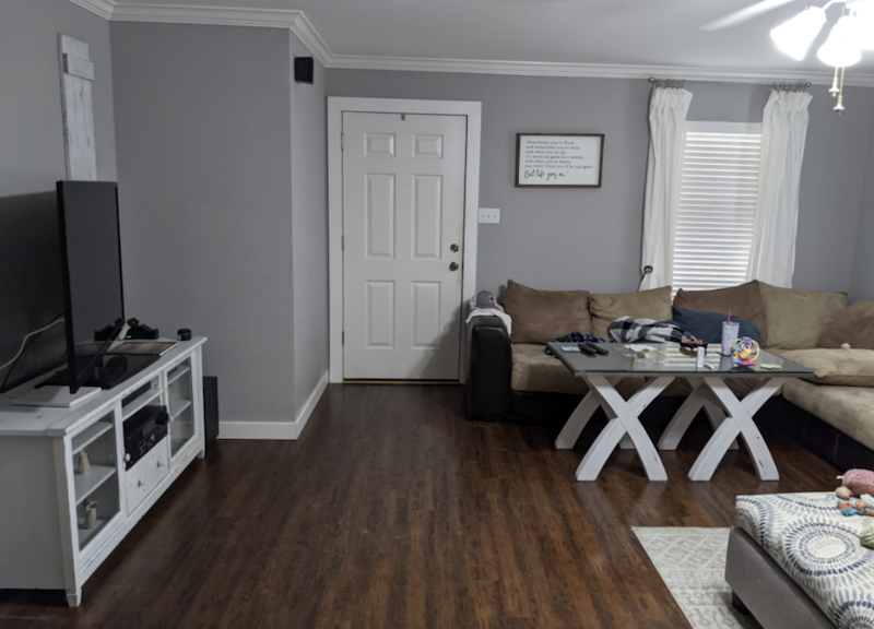 Living room Remodel with New Flooring